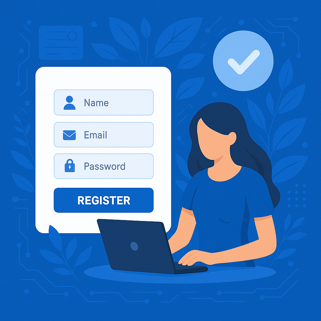 Customer Register Page Image